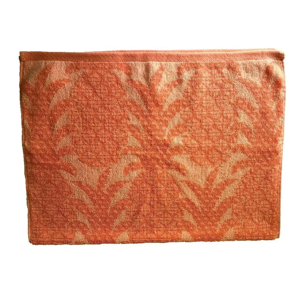 Pineapple Coral Orange Hand Towels Summer Beach Home 18x28